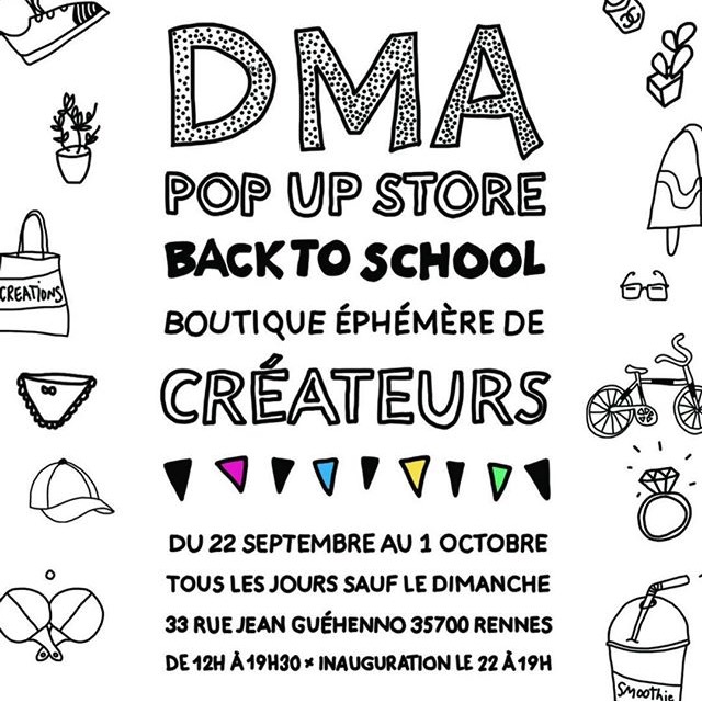 DMA Galerie, boutique éphémère de créateurs à Rennes